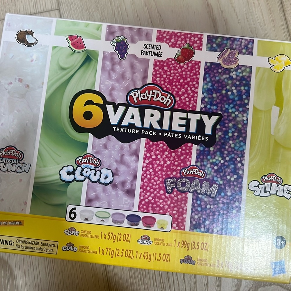 Play-doh 6 variety slime pack